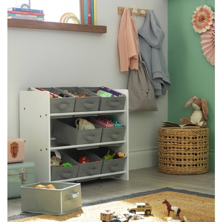 Argos Home 3 Tier Basket Storage Unit - Grey 0