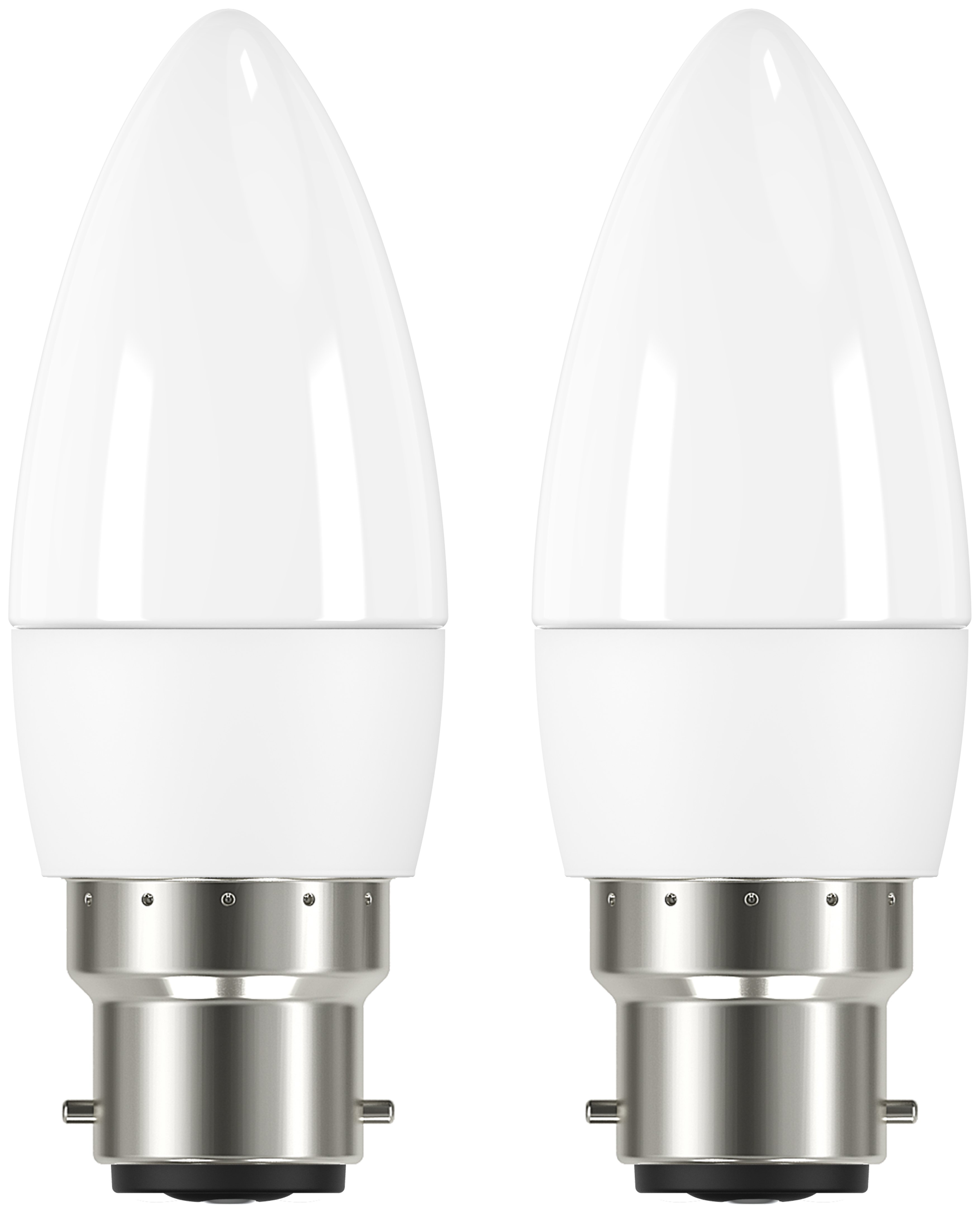 Argos Home 4.2W LED Candle BC Light Bulb - 2 Pack