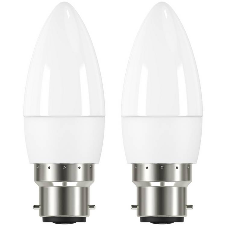 Argos Home 4.2W LED Candle BC Light Bulb - 2 Pack 0
