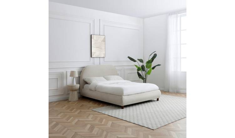 Kyoto Nialle Kingsize Fabric Bed Frame - Natural