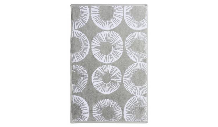 Buy Habitat Evelyn Geo Tufted Cotton Bath Mat Grey null Argos