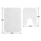 Buy Argos Home Tufted Bath & Pedestal Mat Set - Cream, Bath mats