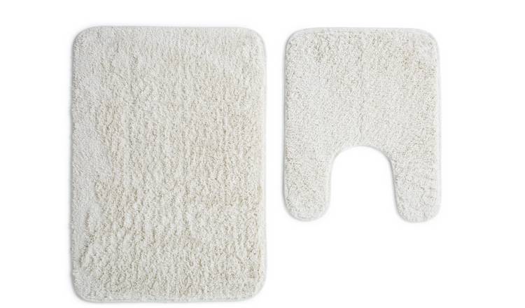 Buy Argos Home Tufted Bath Pedestal Mat Set Cream Bath mats Argos