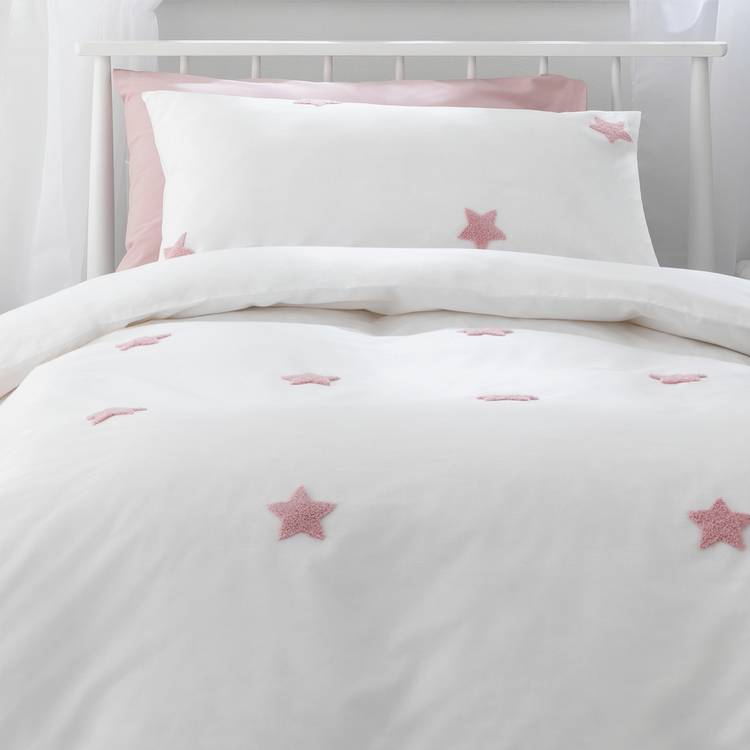 Habitat Tufted Star Pink Kids Bedding Set - Single 0