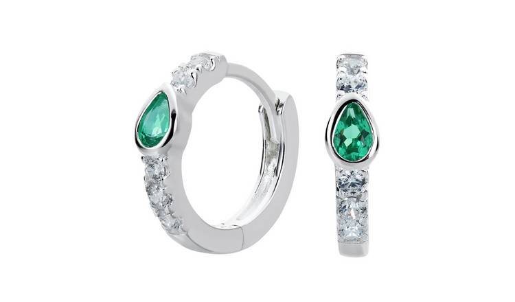 Argos sterling silver hot sale hoop earrings