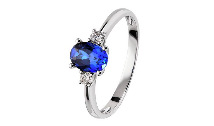 Revere 9ct White Gold 0.10ct Diamond Engagement Ring - I