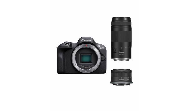 Canon EOS R100 Camera with RF 18-45 and RF 75-300 Lens