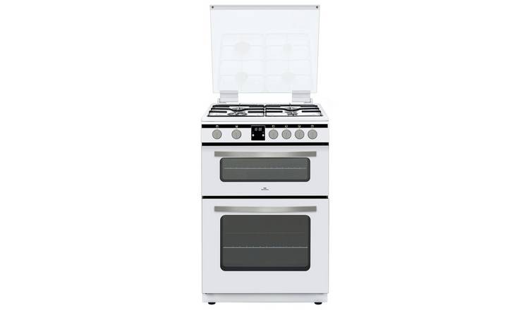 New World NWLS60DEWX 60cm Double Oven Gas Cooker - White
