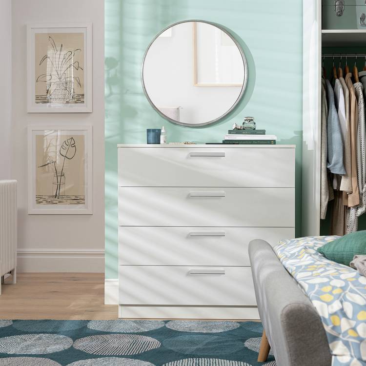 Habitat Munich 4 Drawer Chest - White 0