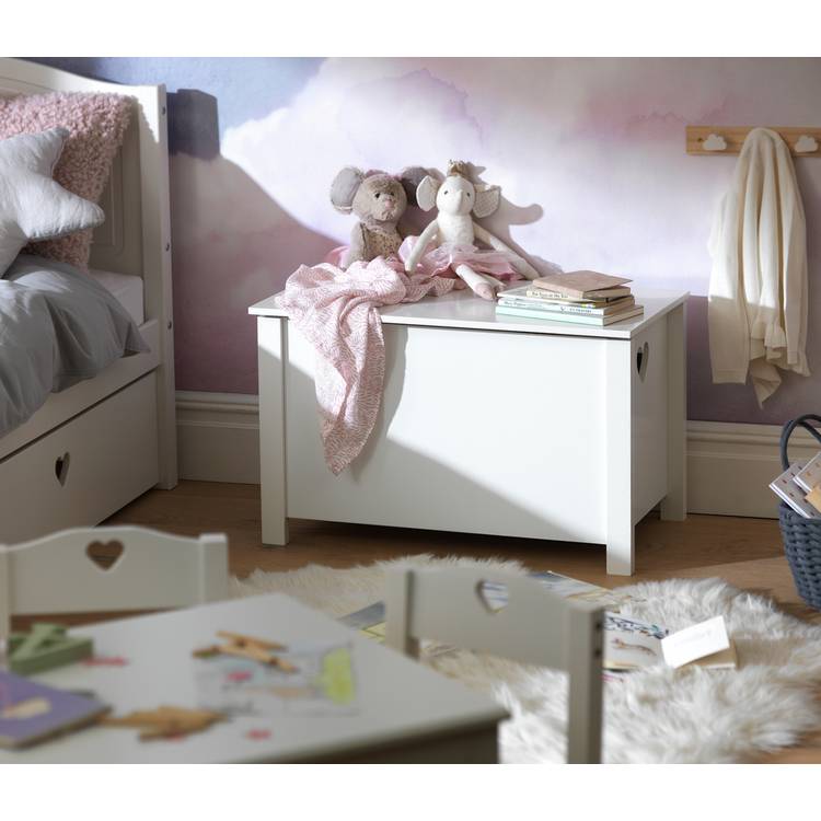 Argos Home Mia Toy Box - White 0