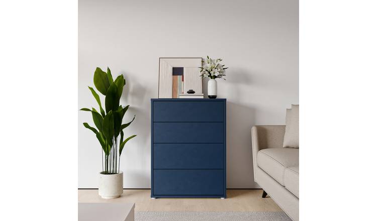 Furniture To Go Alice Springs 4 Drawers Chest - Blue