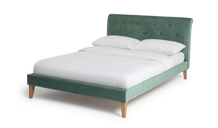 Green velvet outlet double bed