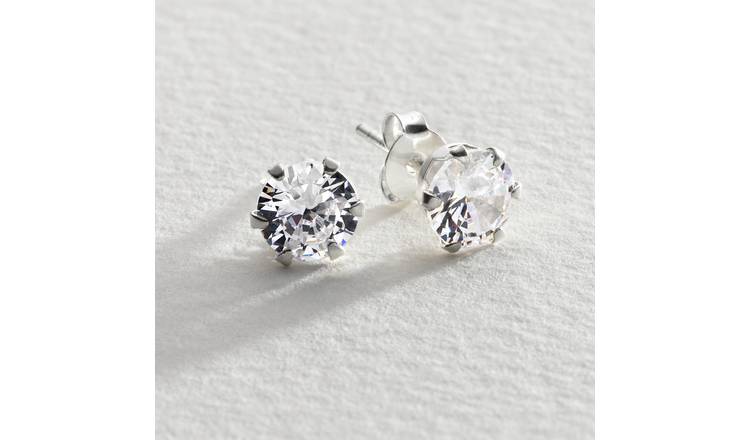 Argos silver sale stud earrings