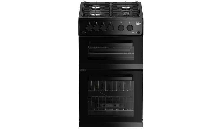 Beko KDG583K 50cm Twin Cavity Gas Cooker - Black