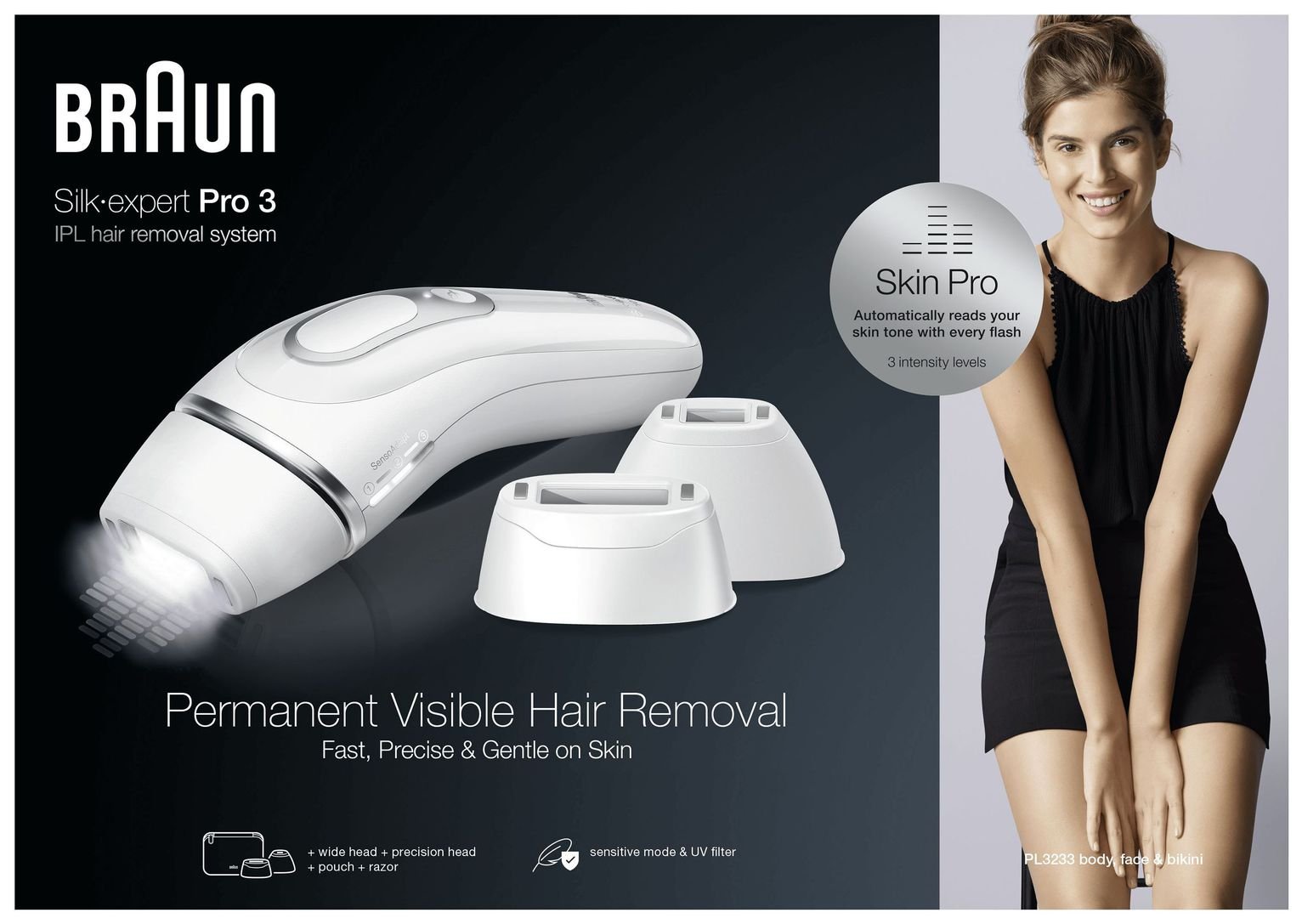 Buy Braun Silk Expert Pro 3 PL3233 Corded IPL Hair Removal | IPL