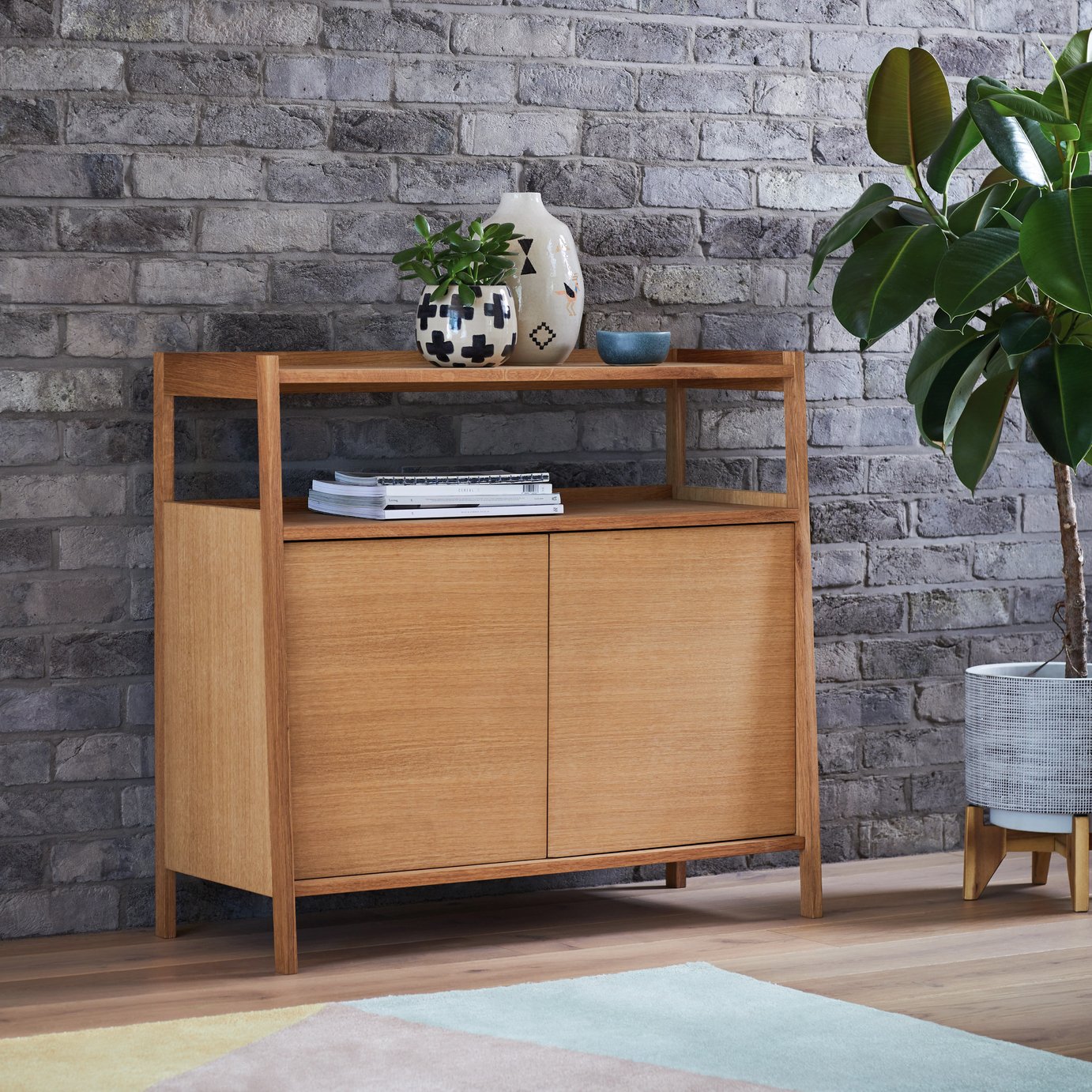 Habitat Marston 2 Door Sideboard - Oak