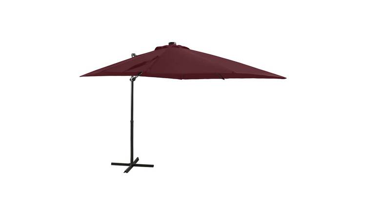 Walplus Cantilever Parasol - Bordeaux Red - 250 x 230 cm