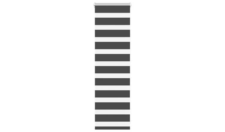 Walplus Polyester Zebra Roller Blind - Black - 40 x 100 cm