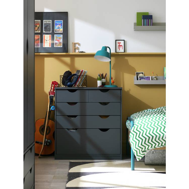 Habitat Kids Pagnell 5 Drawer Chest - Grey 0