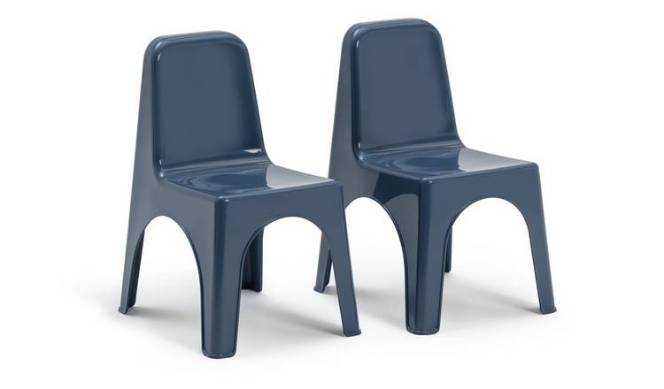 Buy Bica Kids Set of 2 Navy Plastic Chairs Kids tables and chairs Argos