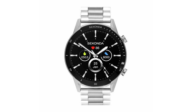 Sekonda Active Lux Silver Stainless Steel Smart Watch