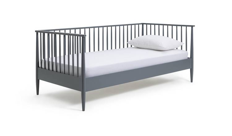 Habitat Kids Knox Spindle Single Day Bed With Mattress -Grey