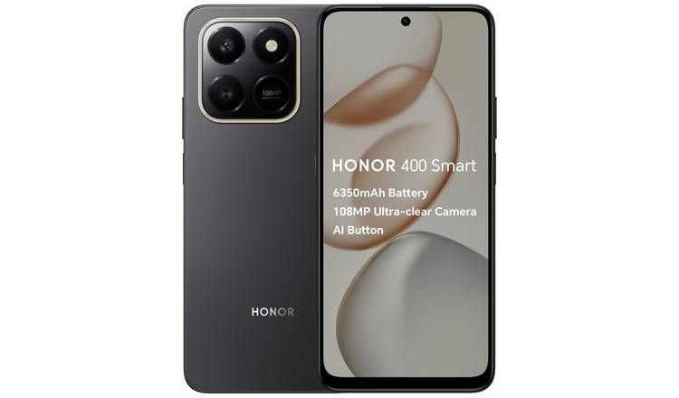 SIM Free HONOR 400 Smart 4G 256GB AI Mobile Phone - Black