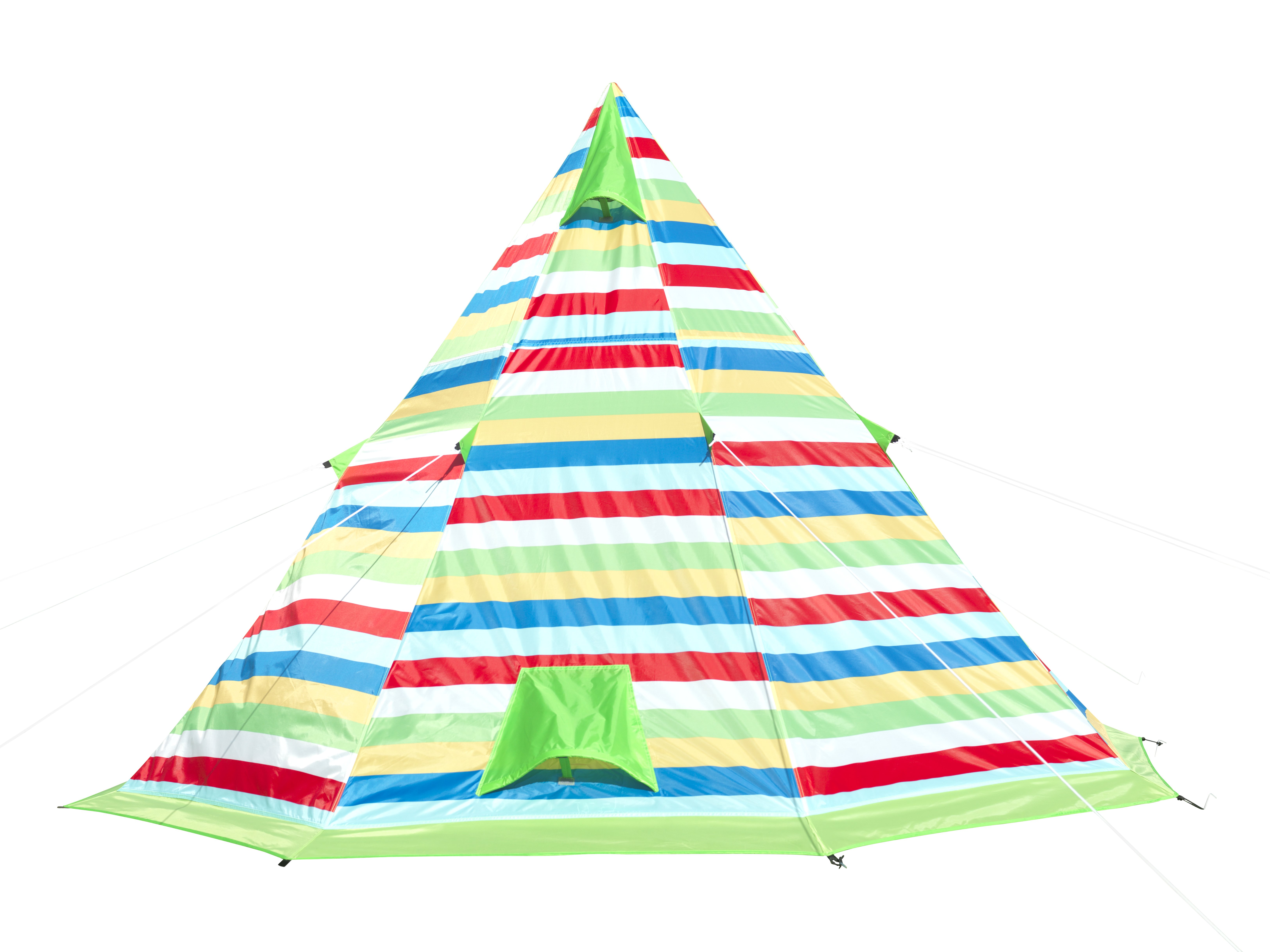 Pro Action Pattern 4 Man 1 Room Tipi Camping Tent