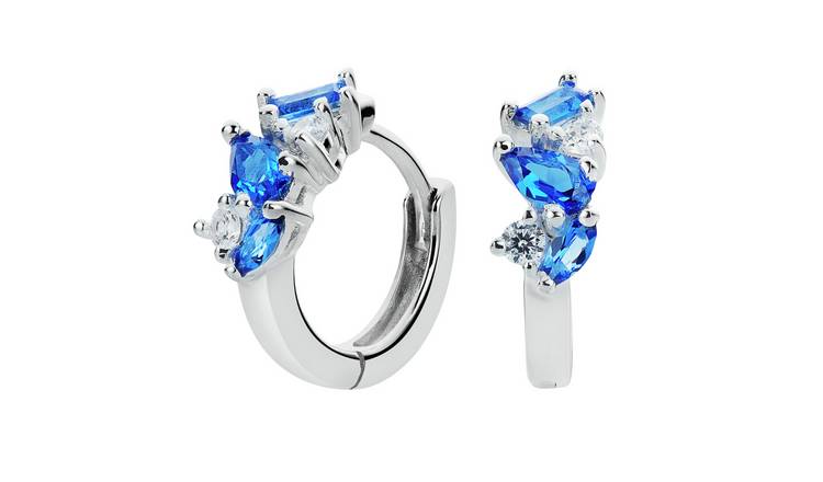 Diamond hoop deals earrings argos