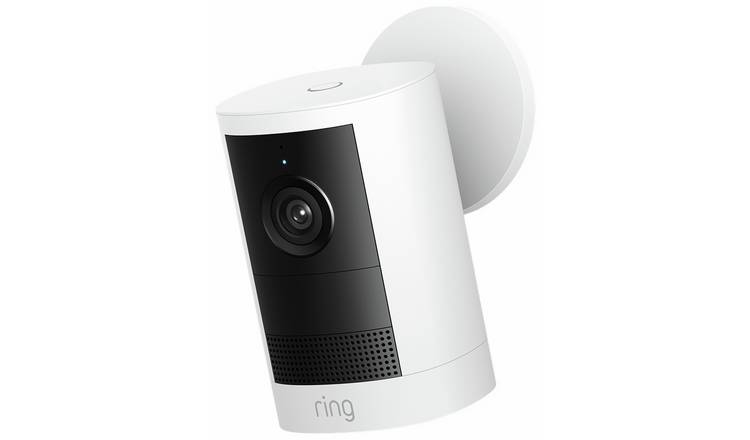 Ring Outdoor Camera Battery (Newest Gen) Retinal 2K Security Camera - White