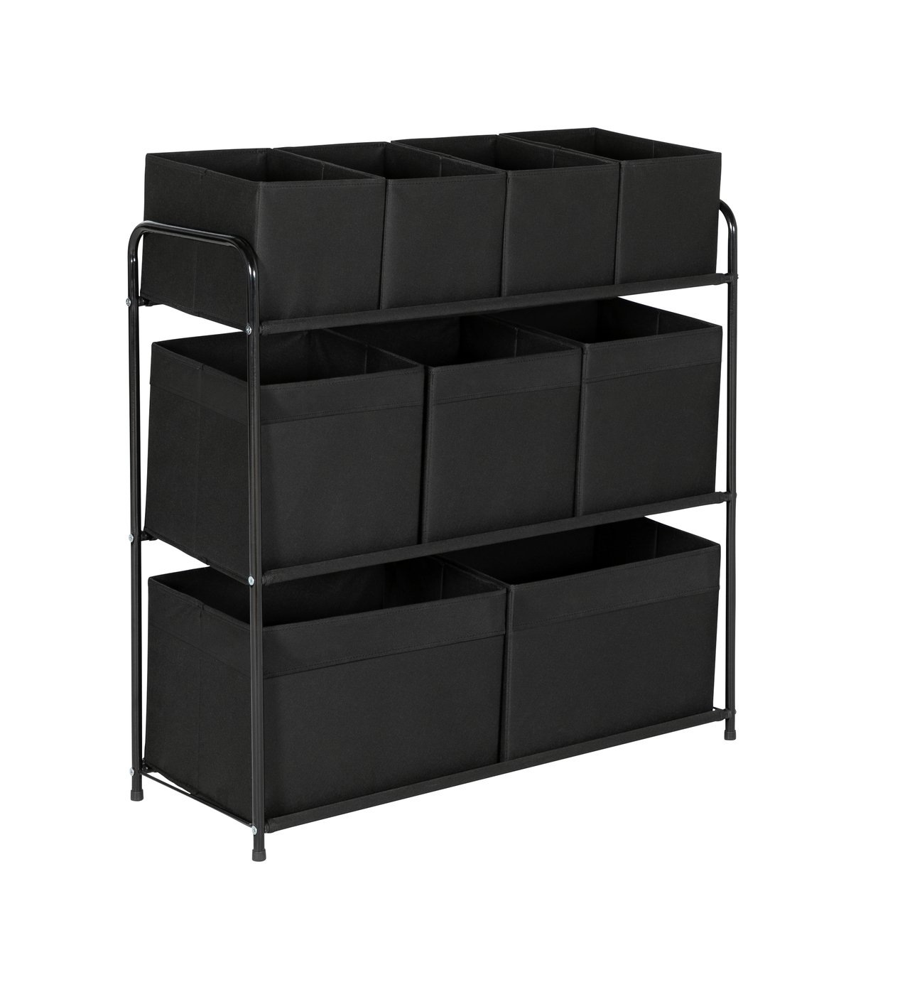 Argos Home 9 Box Storage Unit - Black