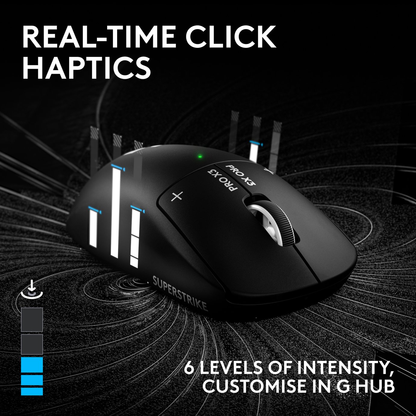 Buy Logitech G PRO X3 SUPERSTRIKE Wireless Gaming Mouse - Midnight Black | Laptop and PC mice | Argos