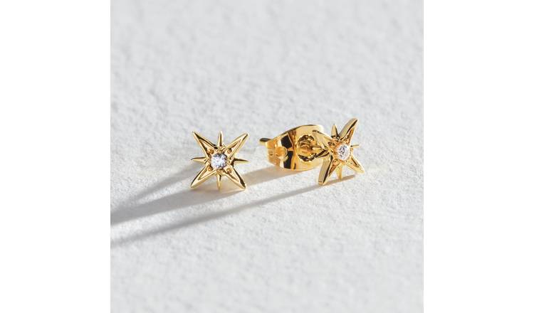 Argos gold cross on sale earrings