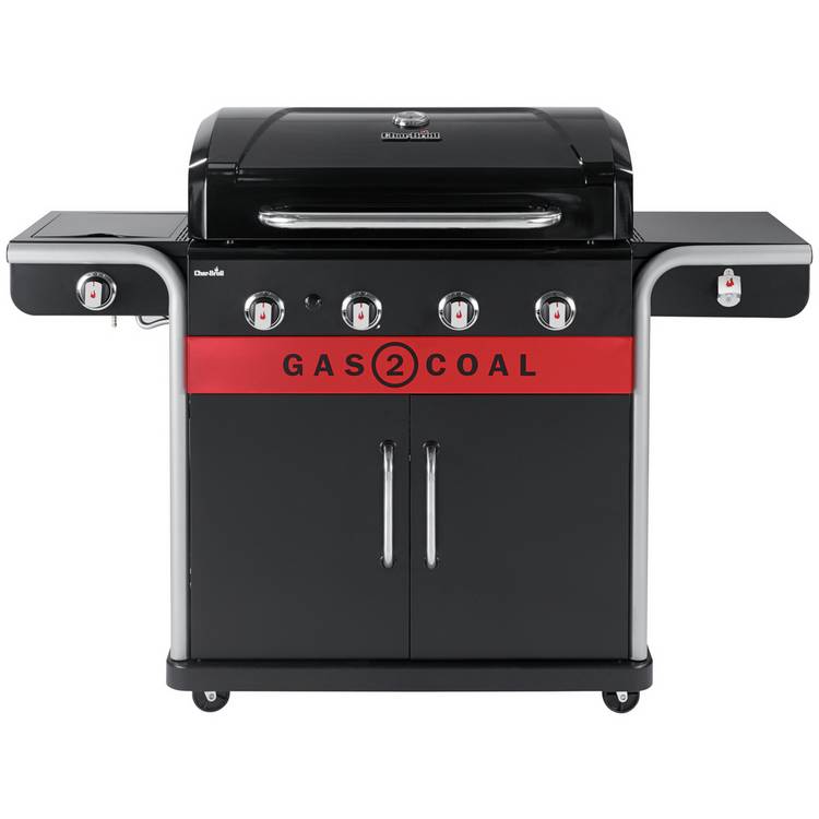 Char-Broil 4 Burner Gas And Charcoal BBQ 0