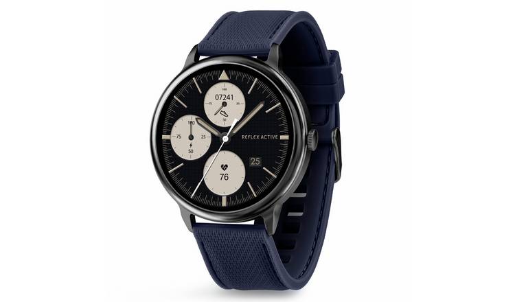 Reflex Active Spectra Navy Silicone Strap Amoled Smart Watch