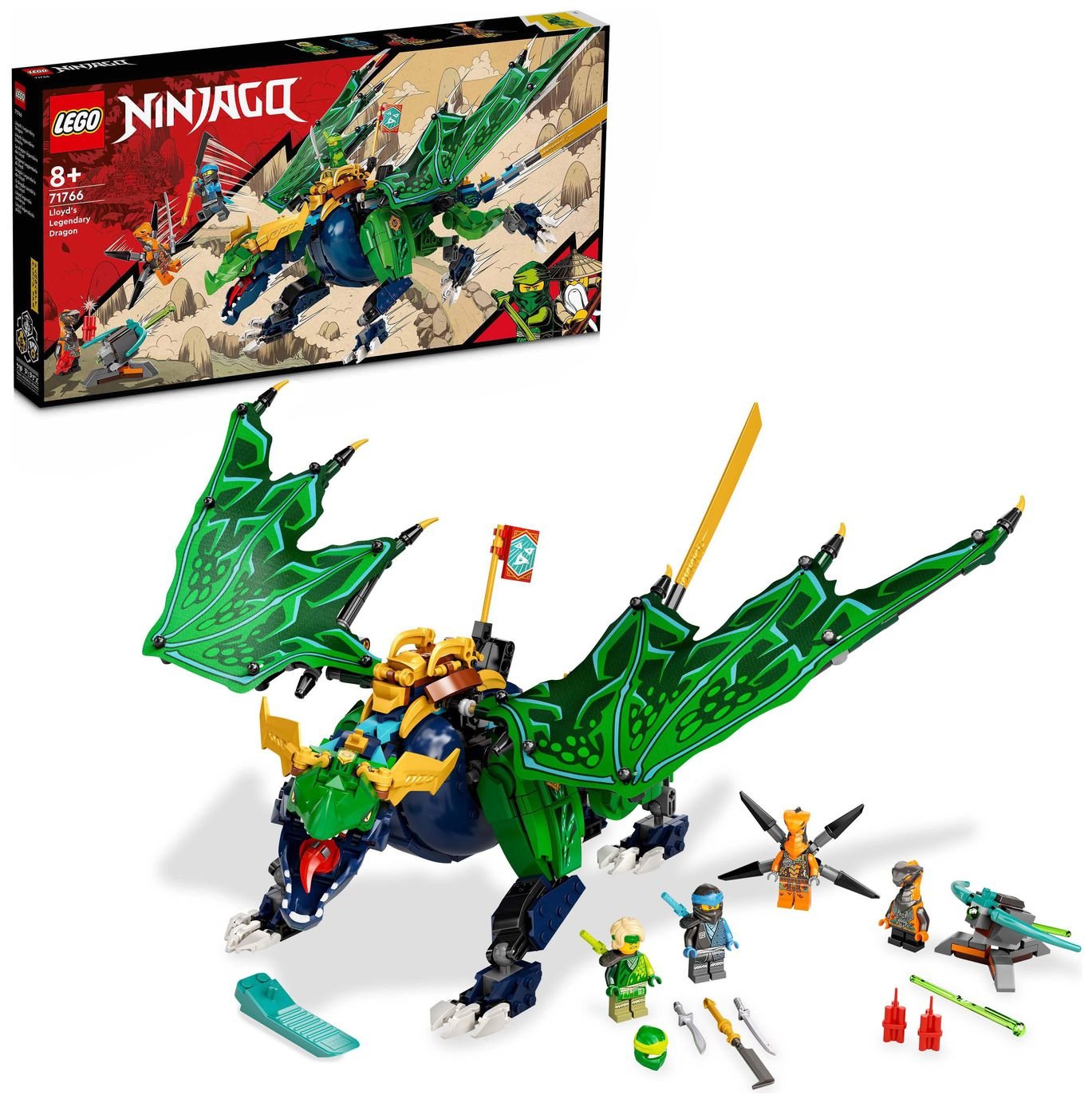 LEGO NINJAGO Lloyd's Legendary Dragon & Snake Toy 71766