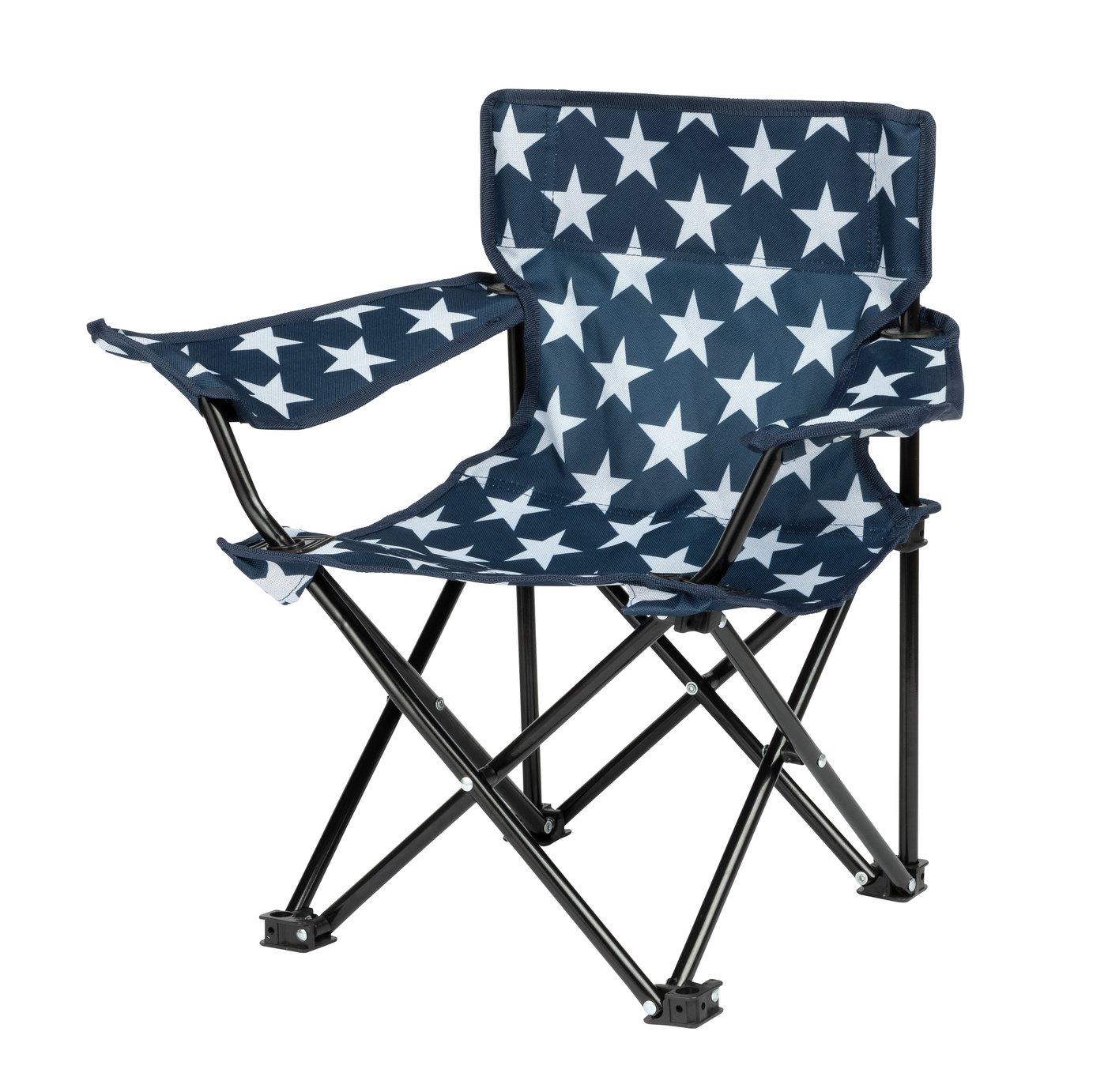 Pro Action Star Print Polyester Kids Folding Camping Chair