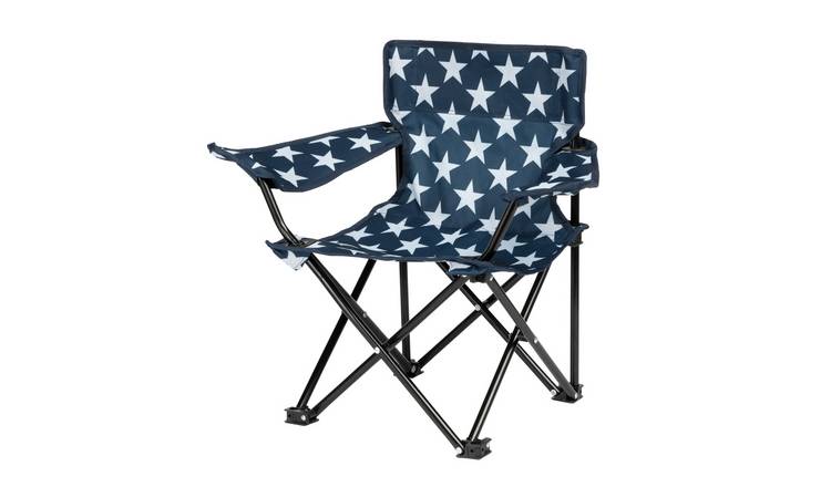 Patterned folding store camping chairs