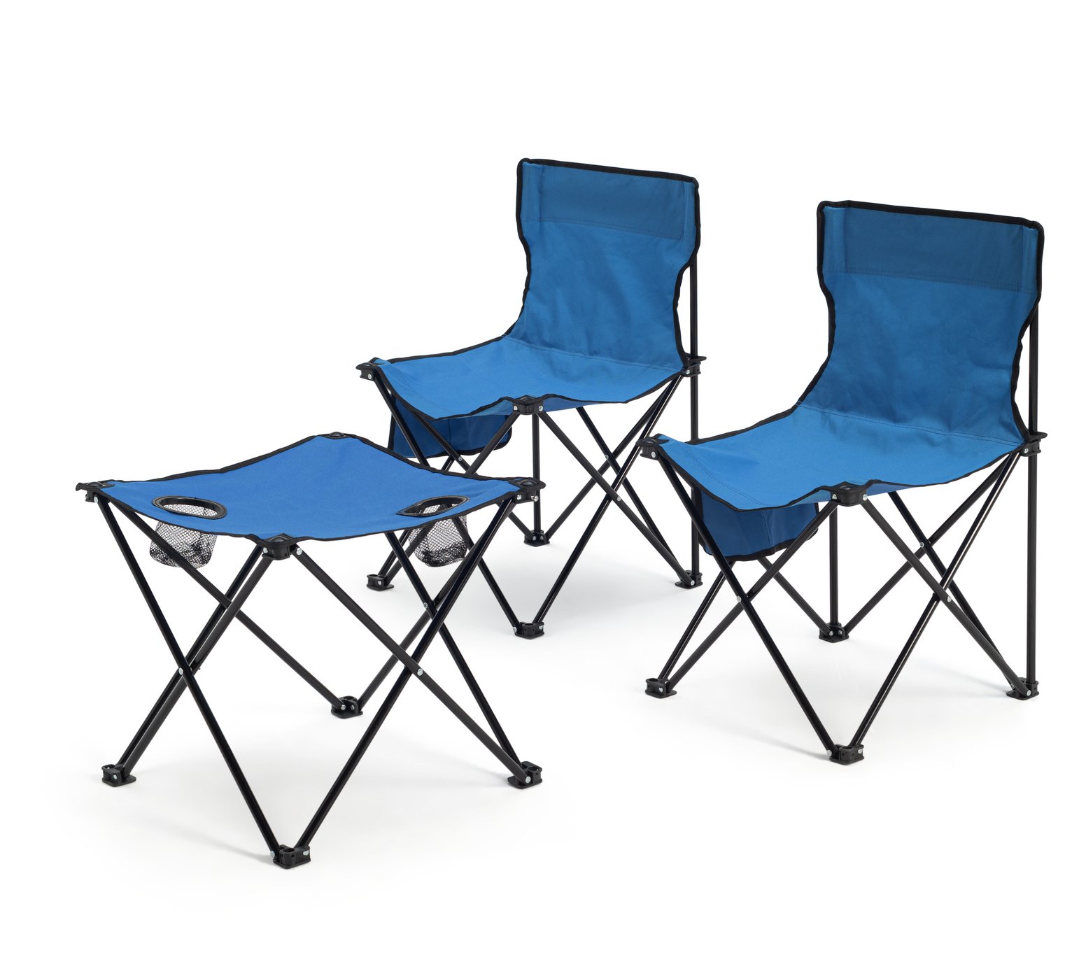 Pro Action Polyester Folding Camping Table and Chair