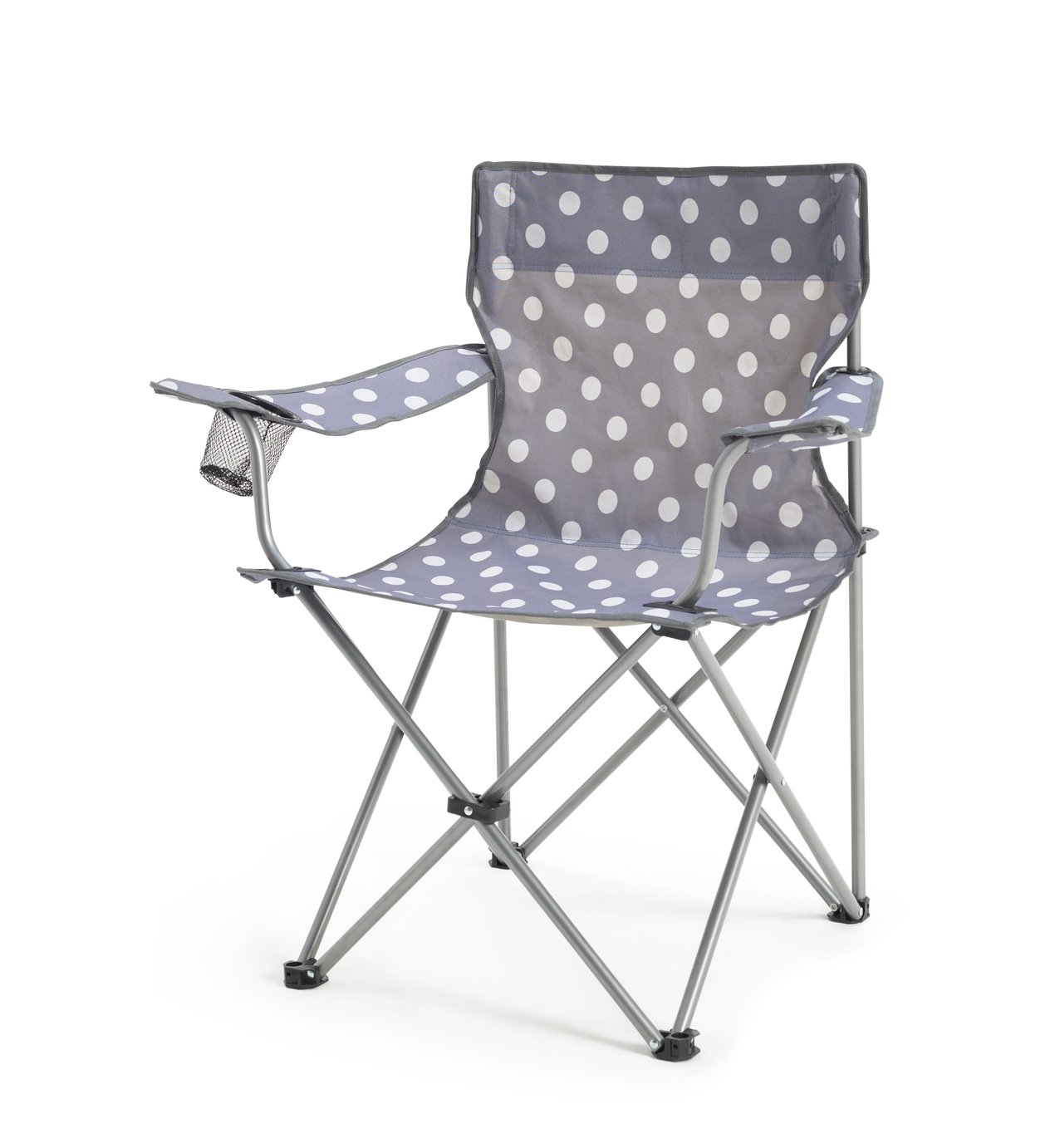 Pro Action Polka Dot Polyester Folding Camping Chair