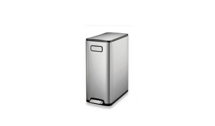 EKO Ecofly 40 Litre Kitchen Recycling Bin - Stainless Steel