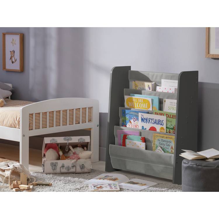 Argos Home Kids Short Book Tidy - Grey 0