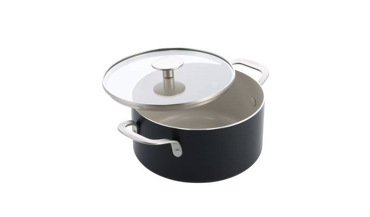 KitchenAid Black Aluminium 20cm Casserole Dish