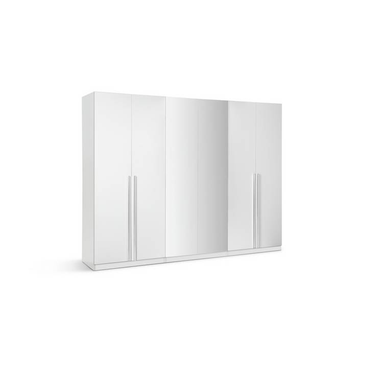 Habitat Munich 6 Door 2 Mirror Wardrobe - White 0