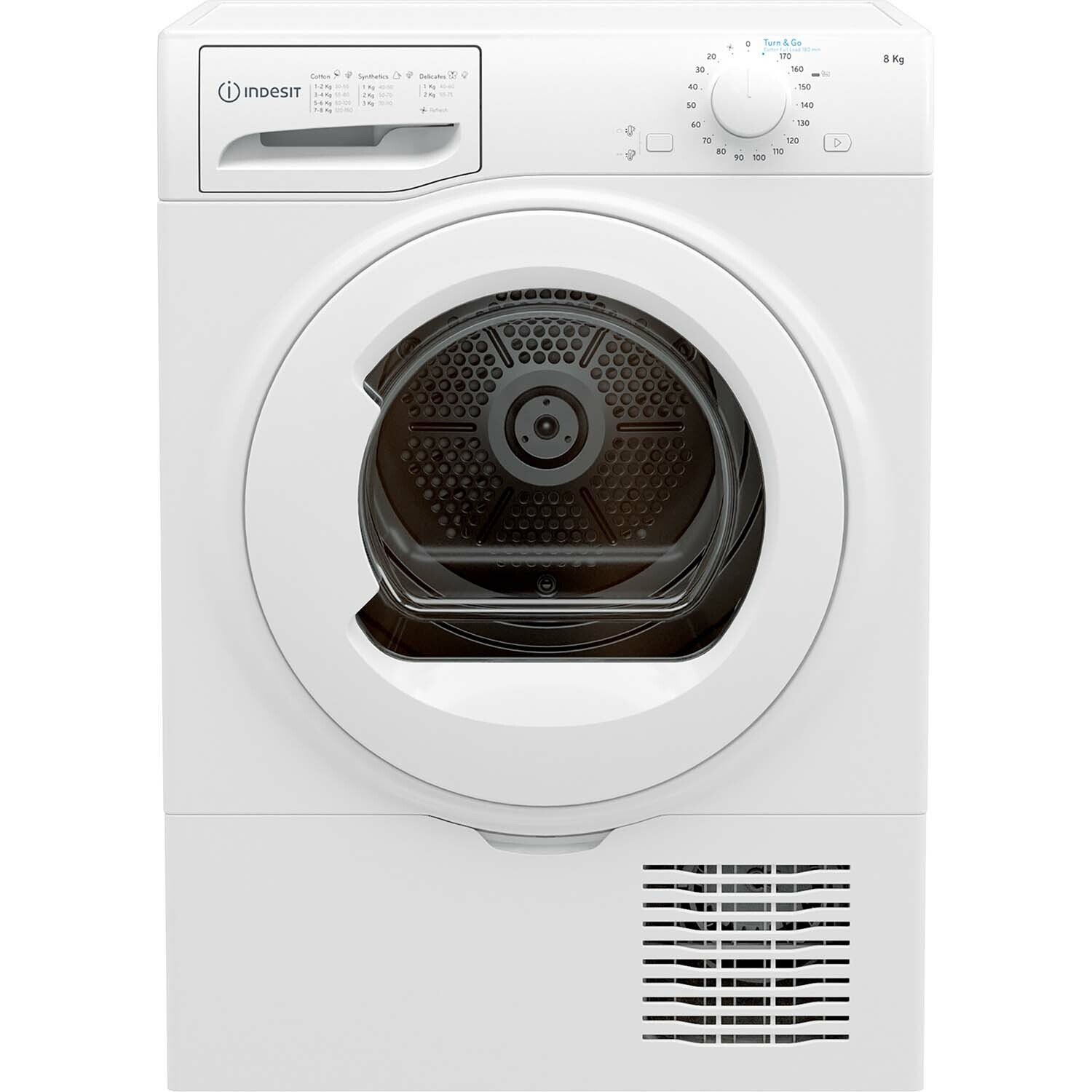 Indesit I2D81WUK 8KG Condenser Tumble Dryer - White