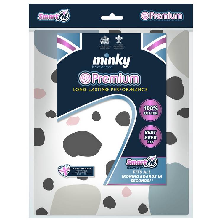 Minky Smart Fit 125x45cm Premium Ironing Board Cover - Multi 0