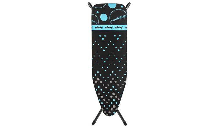 Minky 122x38cm Scorch Resist Ironing Board - Black