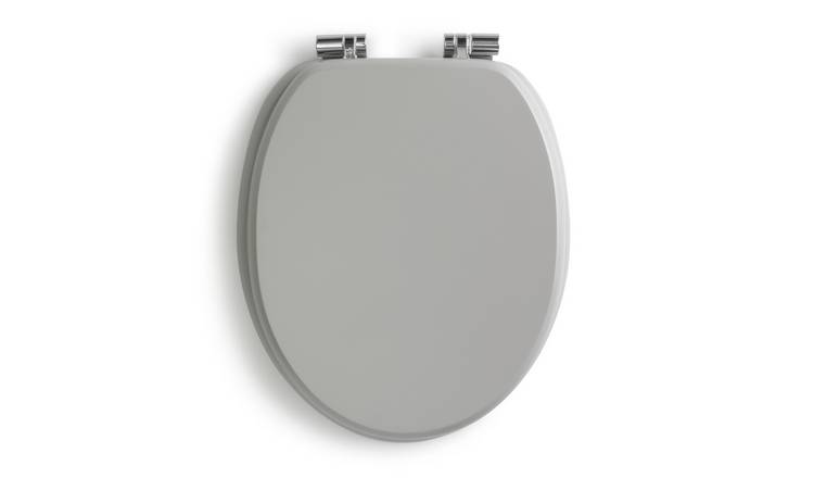 Grey. Argos Home Shaker Style Moulded Wood Toilet Seat 