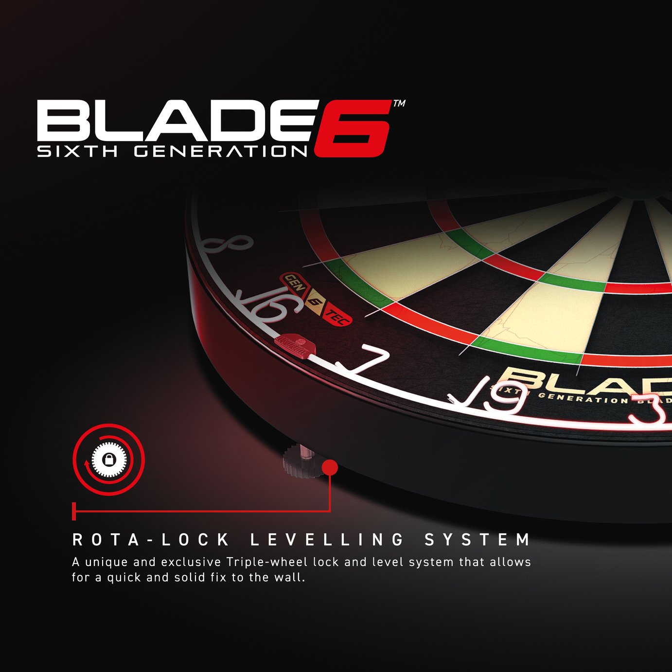 Armoire Murale Deluxe Blade 6 Winmau – Cabinet De Protection Pour Cible Fléchettes Avec Panneaux Score