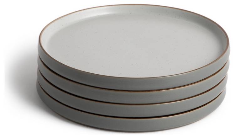 Grey deals plate set